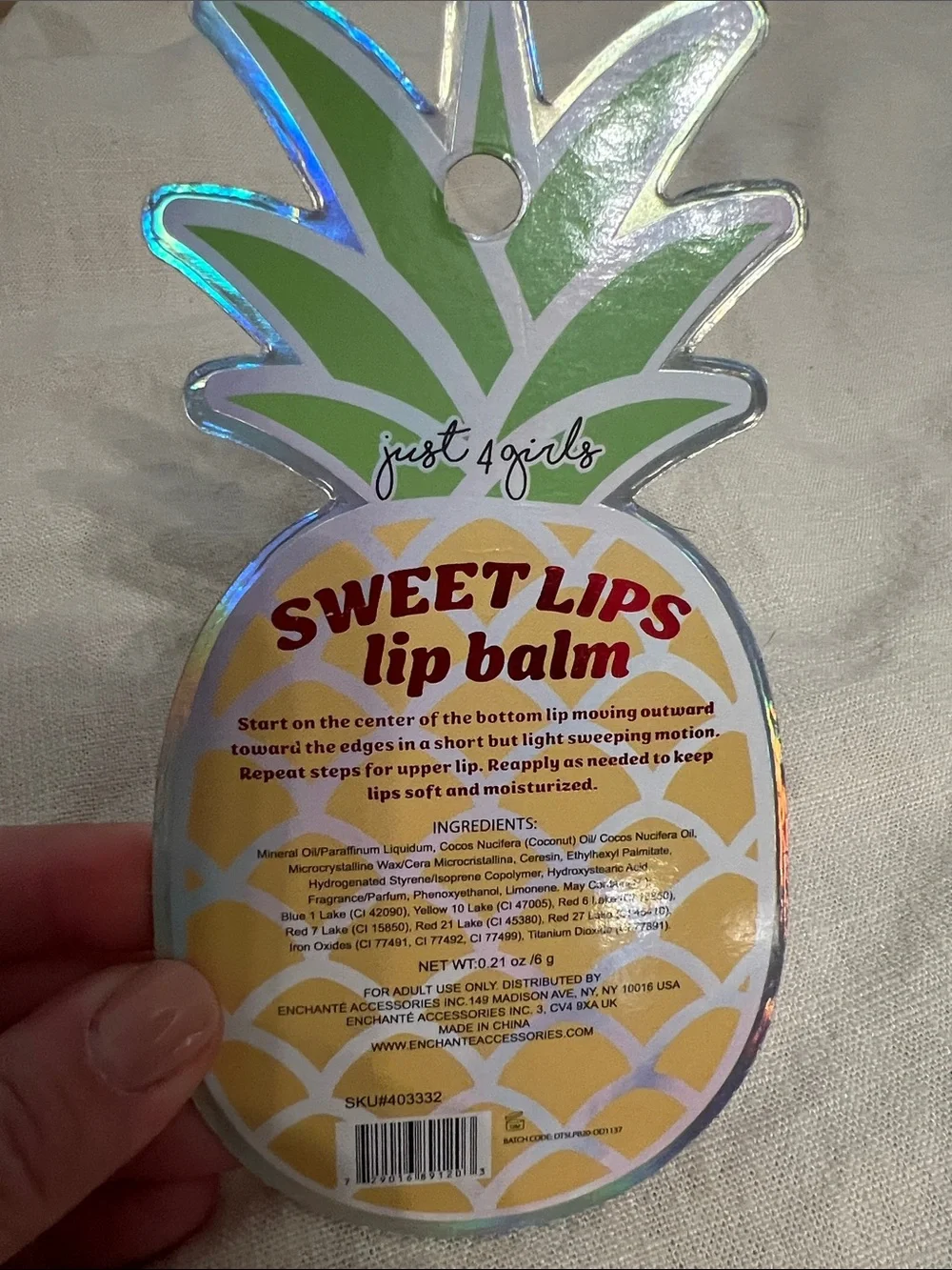 Pineapple Sweet Lips Lip Balm Collection